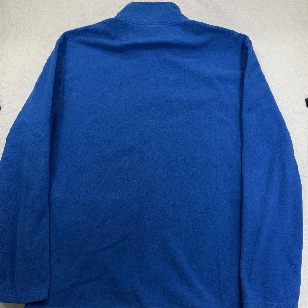 The North Face Full Zip Fleece Jacket Men's XL Blue Pockets Outdoor Winter